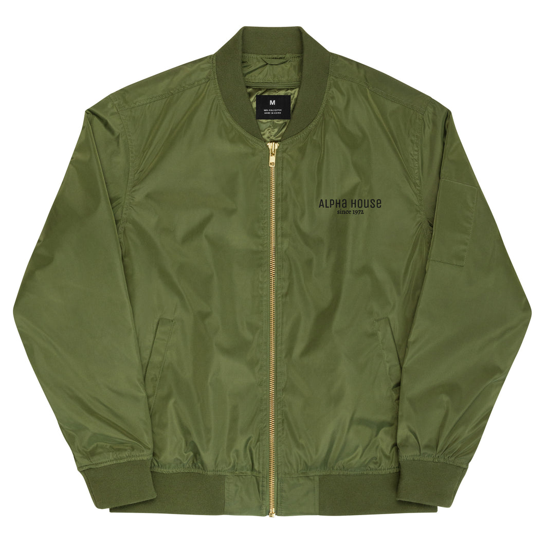 Alpha House- Premium recycled bomber jacket